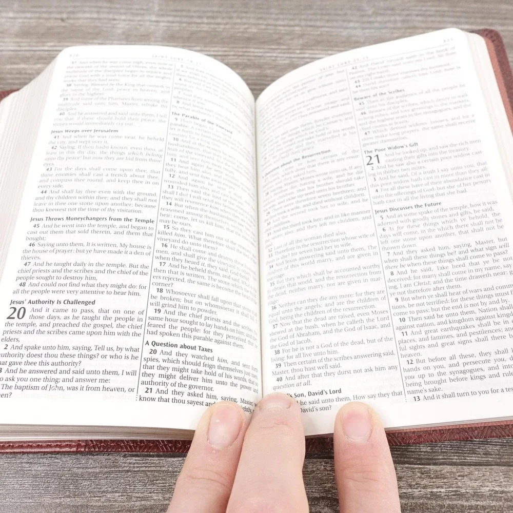 Holy Bible King James Version Pocket Brown Faux Leather Christian Art Publishers